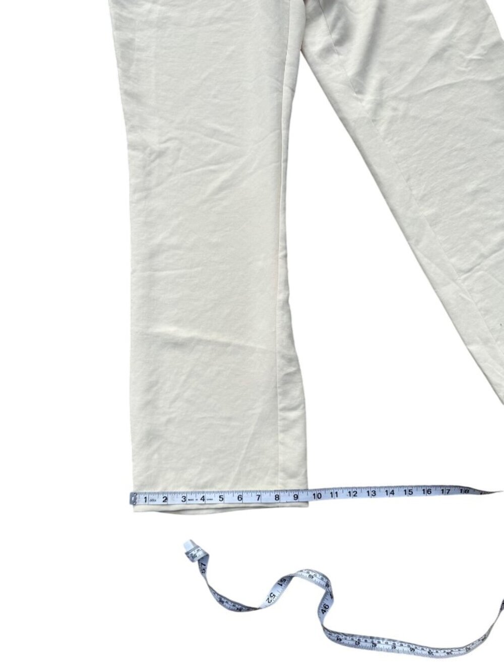 Forever 21 Womens Cream Wide Leg Mid-Rise Pants Size M Lightweight - Picture 8 of 8